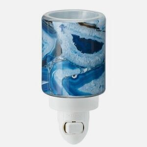 Scentsy Blue Agate Mini Wax Warmer Glass Plug In